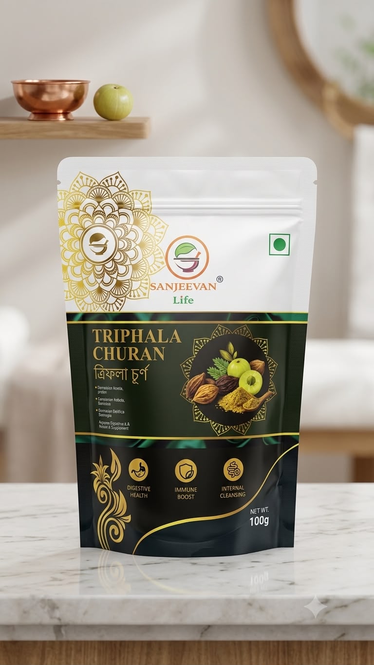 Sanjeevan Life Triphala Churna 100gm Ayurvedic Herbal Powder